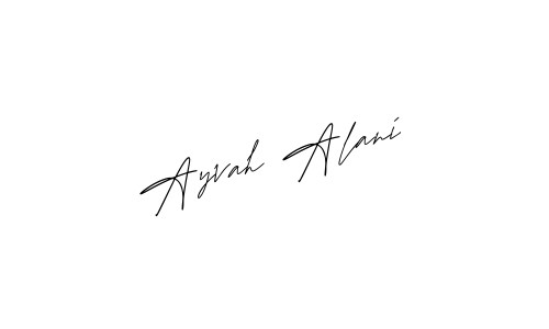 Ayvah Alani name signature